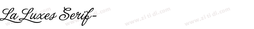 La Luxes Serif字体转换